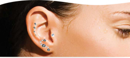 スマイル治療院 耳つぼジュエリー　（片耳　３個）のメニュー画像