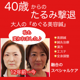 SHINO　BONHUR MOMENT 40歳～たるみ撃退『大人のめぐる美容鍼』のメニュー画像